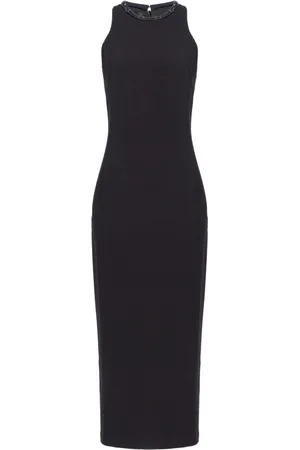 Pinko Rhinestone-embellished midi dress