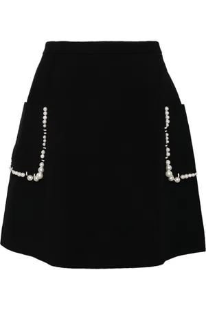 DICE KAYEK Pearl-embellished mini skirt