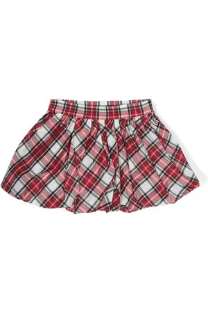 MONNALISA Checked puffball skirt