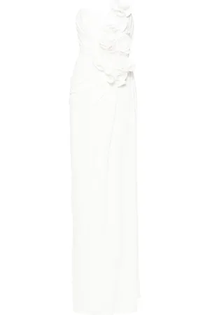 Ana Radu Floral-appliqué maxi dress