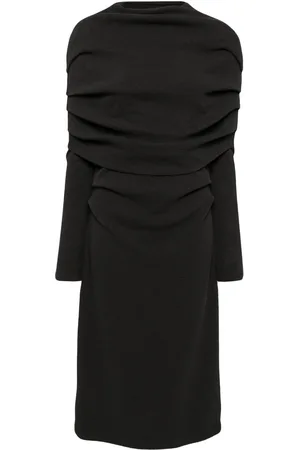 GOEN.J Cape knitted dress