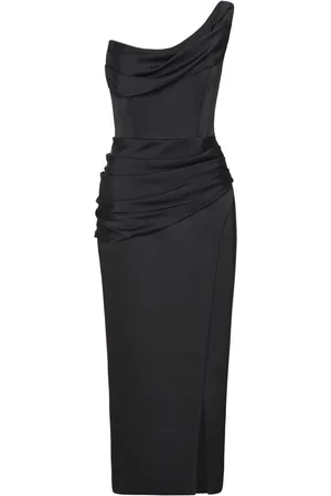 RACHEL GILBERT Duke draped-detailed midi dress
