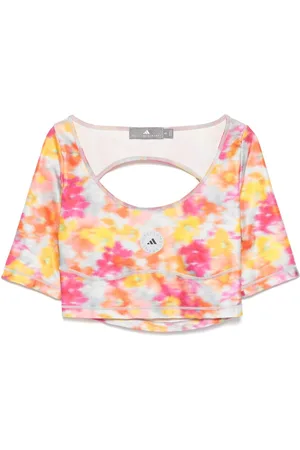 adidas Abstract-print crop top