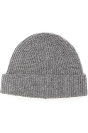 CANALI Ribbed beanie hat