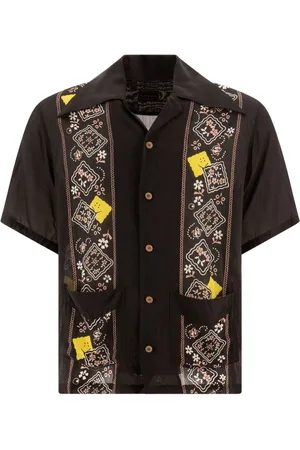 KAPITAL Floral-pattern detailing shirt