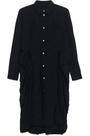 Comme des Garçons Distressed-effect midi dress