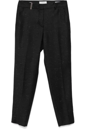 PESERICO SIGN Speckled trousers