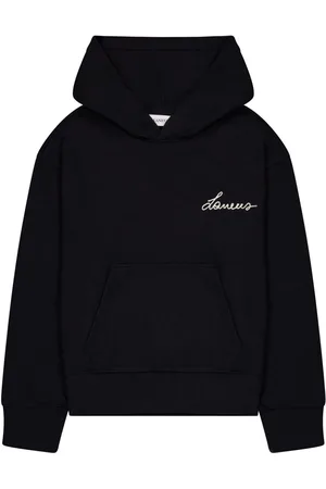 LANEUS Logo-embroidered hoodie