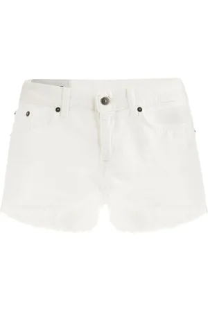 Dondup Logo-plaque denim mini shorts