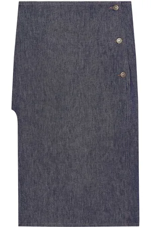 Courrèges Straight denim skirt