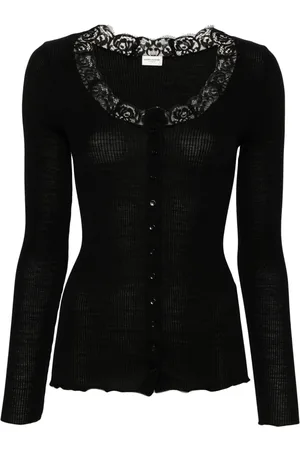 Saint Laurent Lace detailing cardigan
