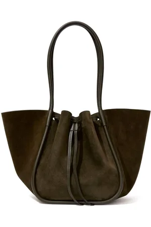 Proenza Schouler Large Ruched suede tote bag