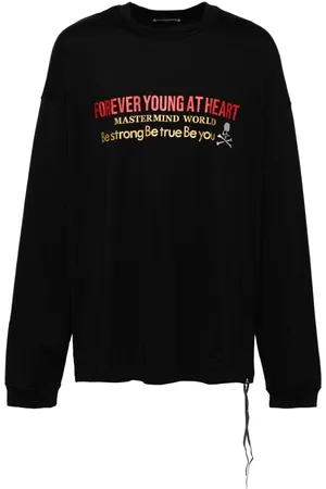 MASTERMIND Slogan print long-sleeves T-shirt