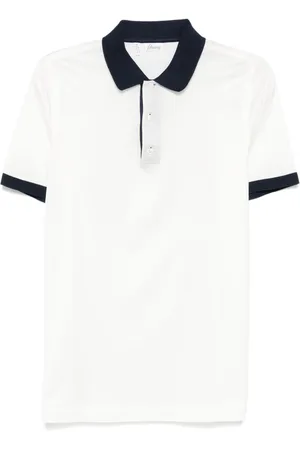 BRIONI Logo-embroidered polo shirt