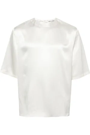 Saint Laurent Silk satin T-shirt