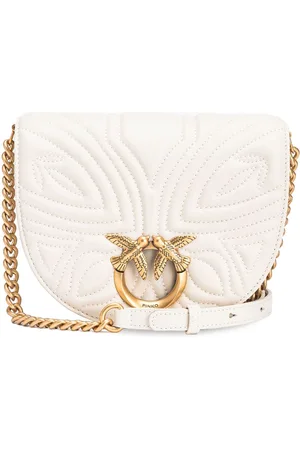 Pinko Love leather crossbody bag
