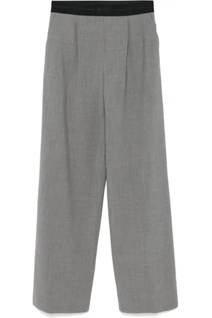 Msgm Logo-waistband tailored trousers