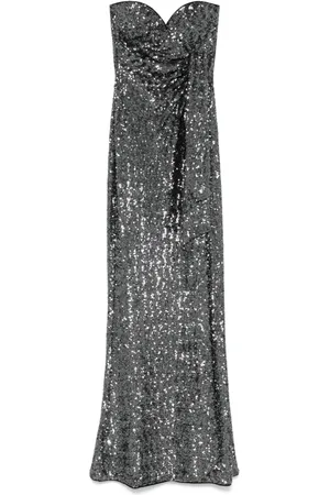 CHIARA BONI Sequinned maxi dress
