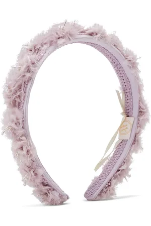 Maison Ava Floral-appliqué beaded headband