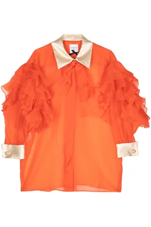 Edward Achour Paris Ruffled silk shirt