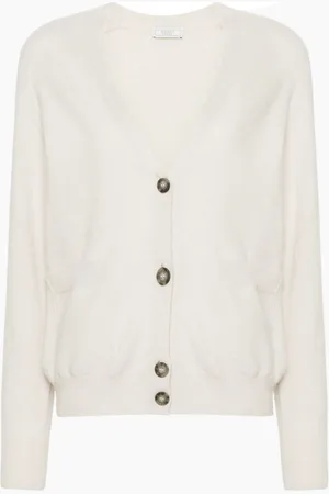 PESERICO SIGN V-neck buttoned cardigan