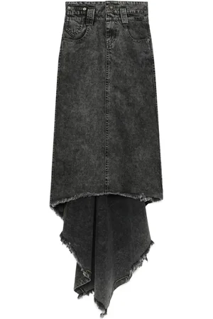 Vaquera Asymmetric maxi skirt