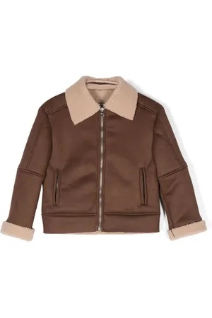 Paolo Pecora Faux shearling-trim jacket