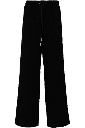 OFF-WHITE Logo print wide leg trousers