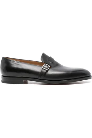JOHN LOBB Leather monk shoes