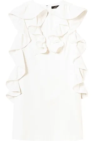 Twin-Set Ruffled V-neck minidress