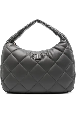 Twin-Set Oval T quilted tote bag