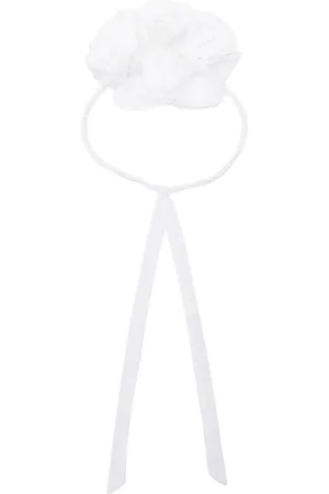 DOUUOD KIDS Floral-appliqué cotton headband