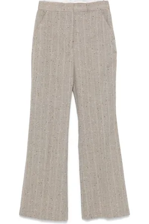 Mark Kenly Domino Tan Split-ankle trousers