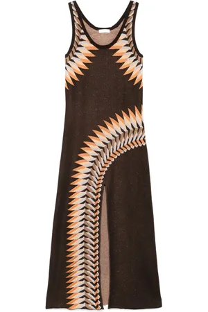 Paco rabanne Graphic print maxi dress