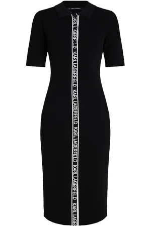 Karl Lagerfeld Logo-tape midi dress