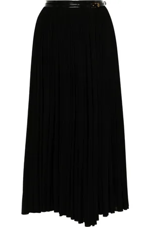 Serafini Pleated midi skirt