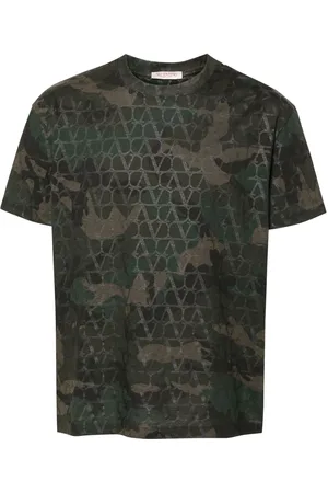 VALENTINO GARAVANI Toile Iconographe Camouflage-print T-shirt