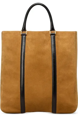 Ami Paris Paris North South suede tote bag