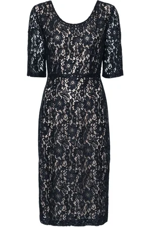 BLANCA Alnus lace midi dress