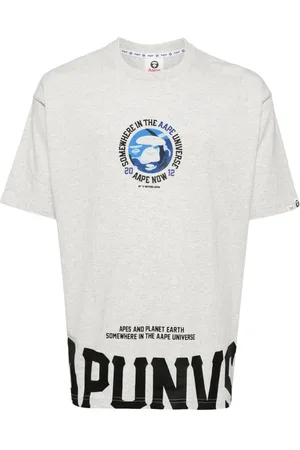 A Bathing Ape Logo print cotton T-shirt