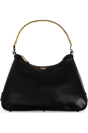 Moschino Metallic-top handle shoulder bag