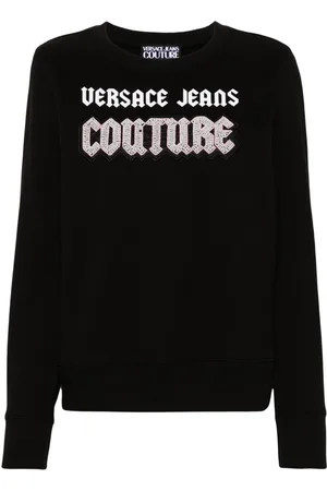 VERSACE Bead-embellished cotton sweatshirt