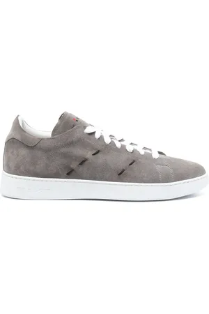 Kiton Stitching leather sneakers