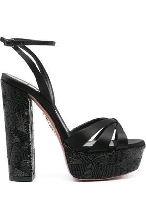 Aquazzura 135mm bead-embellished sandals