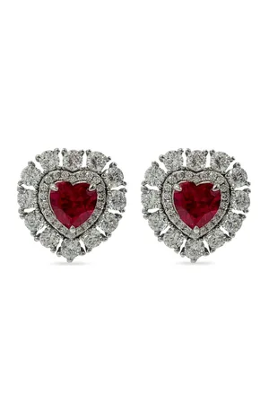 Juwelina Paris Ember Ruby stud earrings