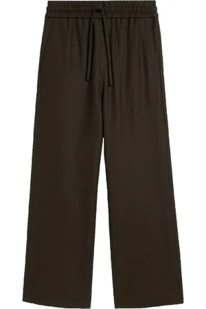 Ami Drawstring-elasticated wool trousers