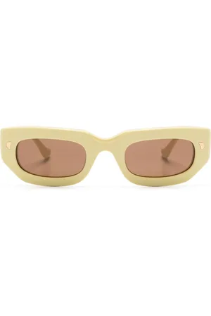 Nanushka Kadee rectangle-frame sunglasses