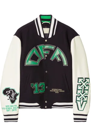 OFF-WHITE Logo-appliqué bomber jacket