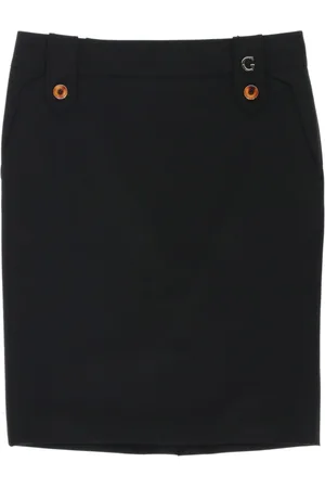 Gucci 2000s logo-plaque skirt