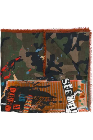 VALENTINO GARAVANI Thin camouflage print scarf